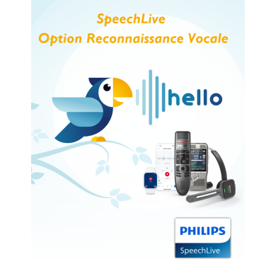 Philips SpeechLive Offre PRO avec Reconnaissance Vocale